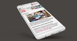 Technische Hochschule Lübeck Website Mobile Ansicht Technische Hochschule Lübeck Website Mobile Ansicht